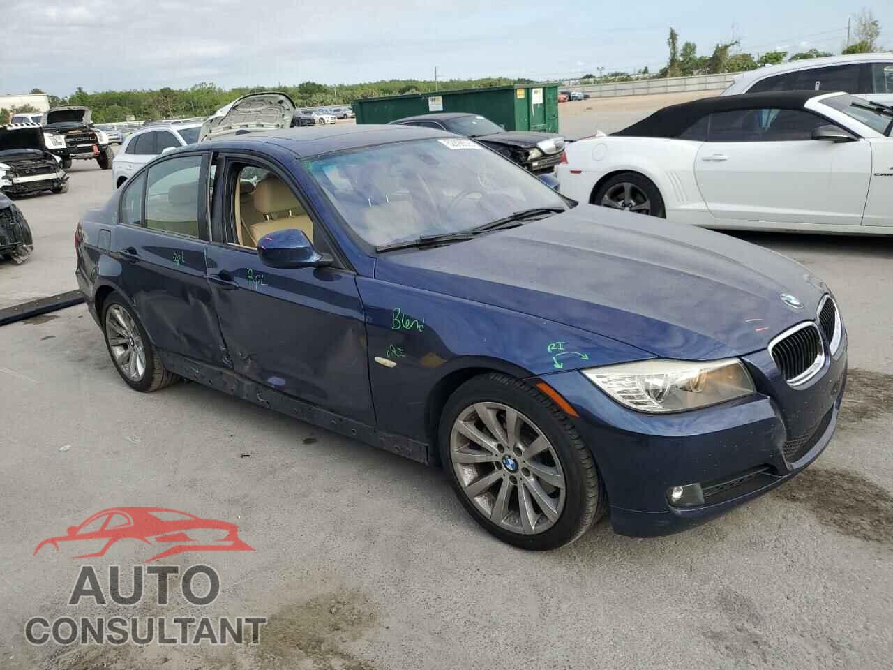 BMW 3 SERIES 2011 - WBAPH7C57BE460234