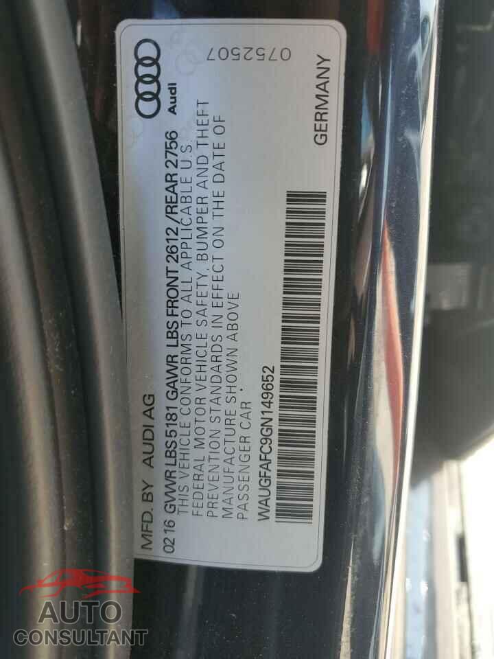 AUDI A6 2016 - WAUGFAFC9GN149652