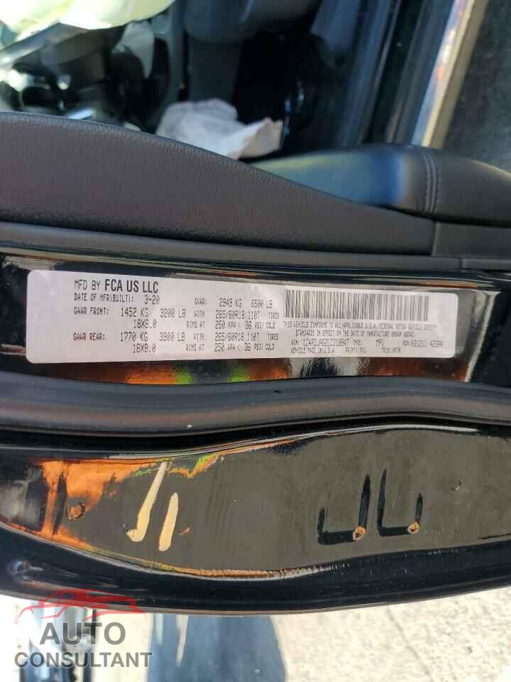 DODGE DURANGO 2020 - 1C4RDJAG2LC318847