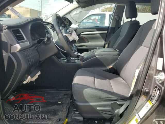 TOYOTA HIGHLANDER 2019 - 5TDZZRFH5KS302995