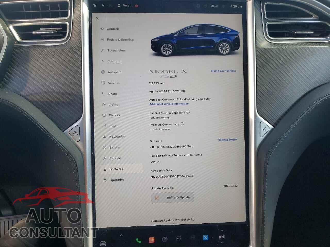 TESLA MODEL X 2017 - 5YJXCBE21HF079588