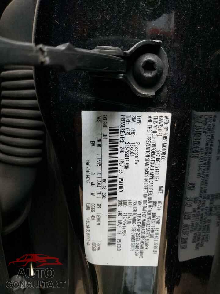 FORD FOCUS 2014 - 1FADP3F25EL246139