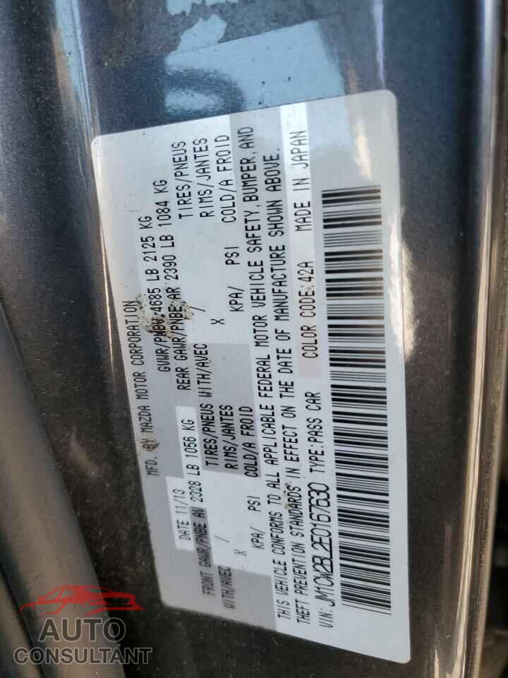 MAZDA 5 2014 - JM1CW2BL2E0167630