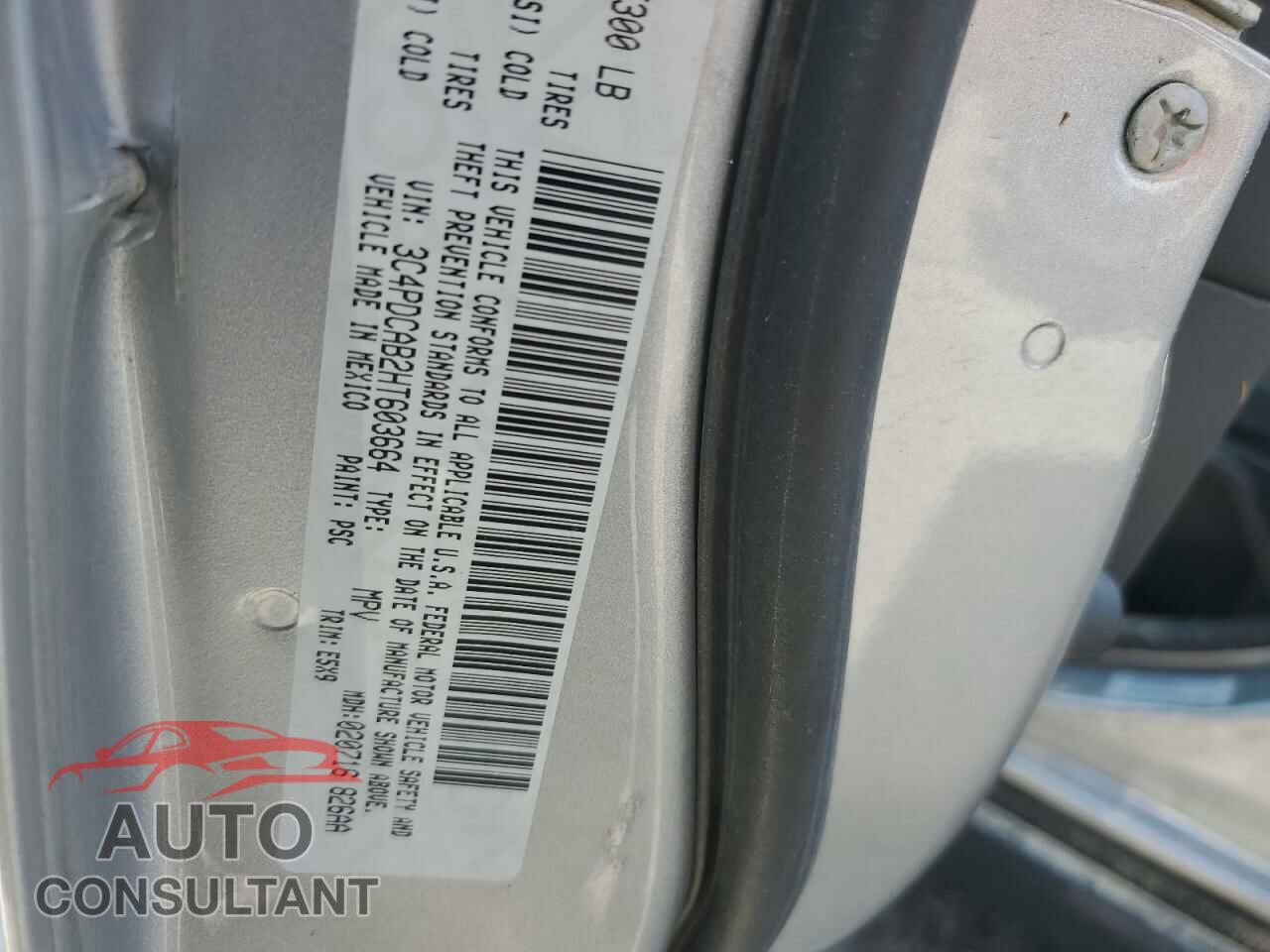 DODGE JOURNEY 2017 - 3C4PDCAB2HT603664