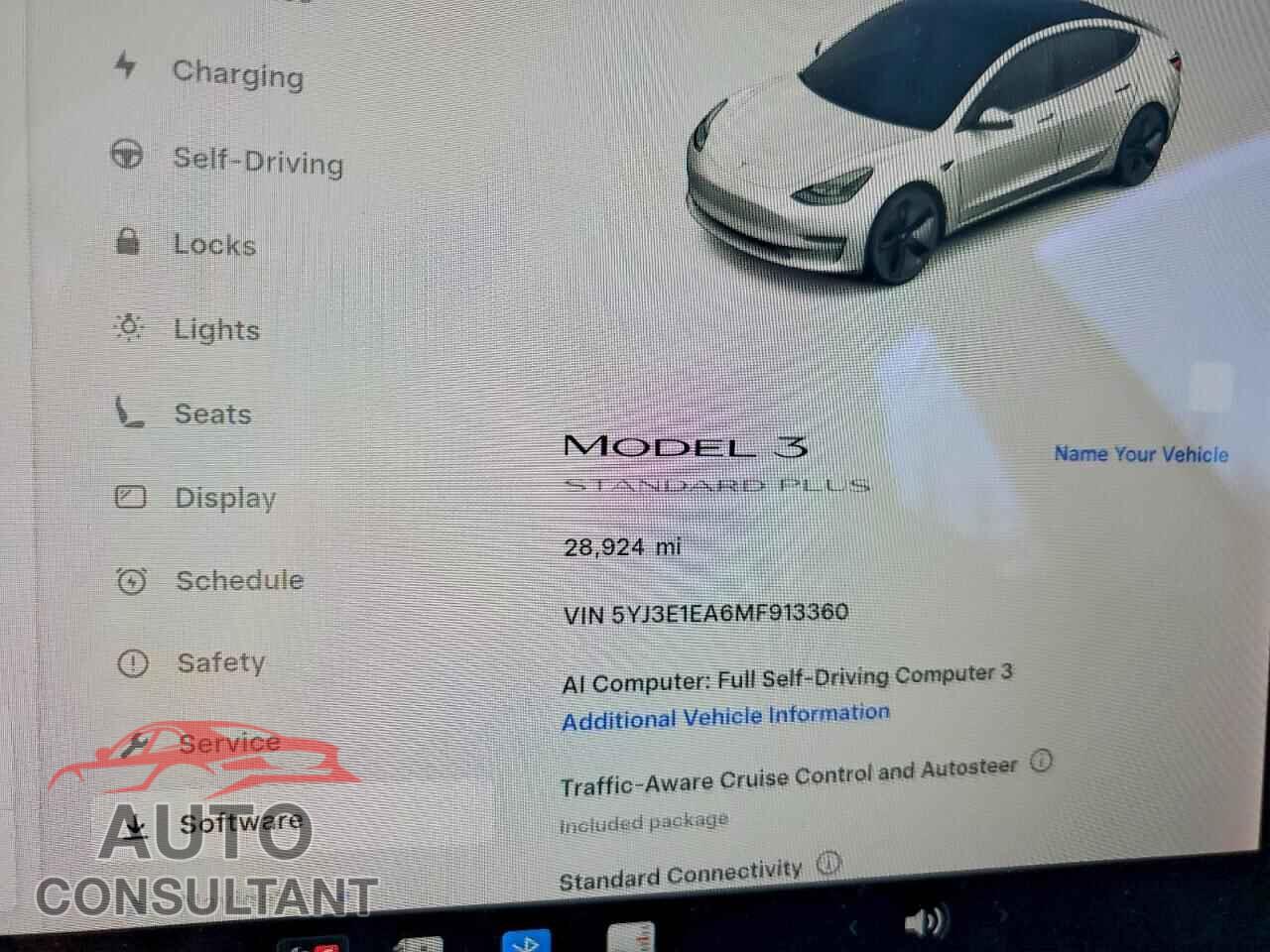 TESLA MODEL 3 2021 - 5YJ3E1EA6MF913360