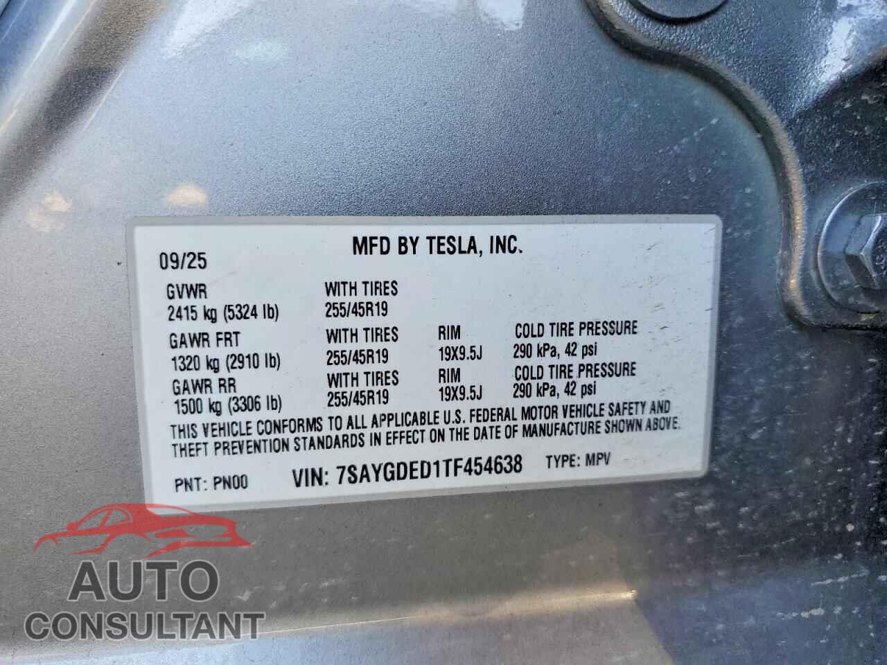 TESLA MODEL Y 2026 - 7SAYGDED1TF454638