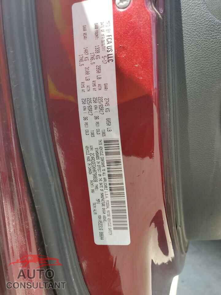 DODGE CARAVAN 2017 - 2C4RDGEGXHR790838