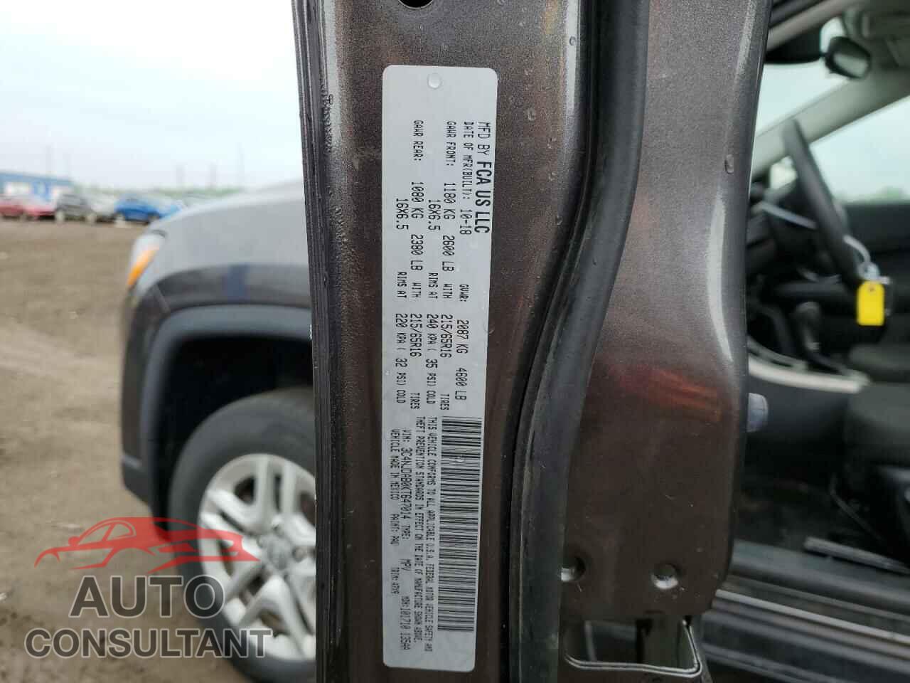 JEEP COMPASS 2019 - 3C4NJDAB0KT647014
