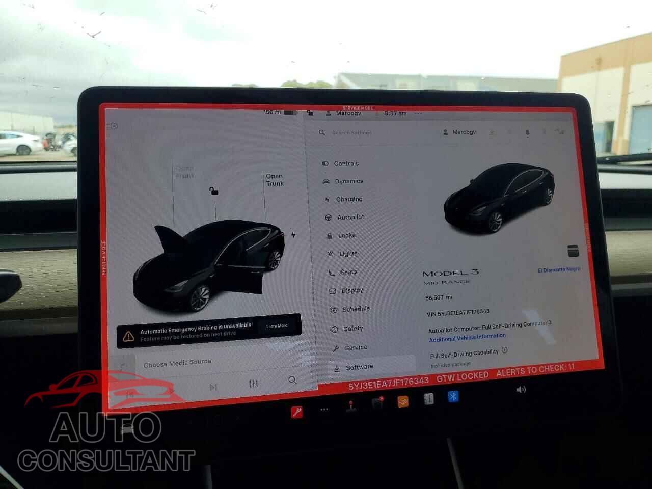TESLA MODEL 3 2018 - 5YJ3E1EA7JF176343