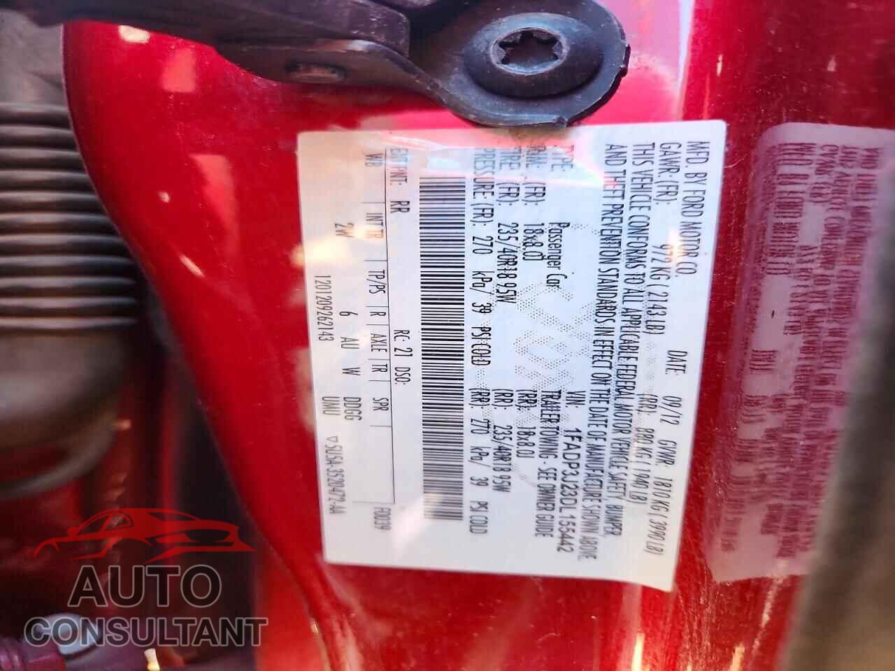 FORD FOCUS 2013 - 1FADP3J23DL155442