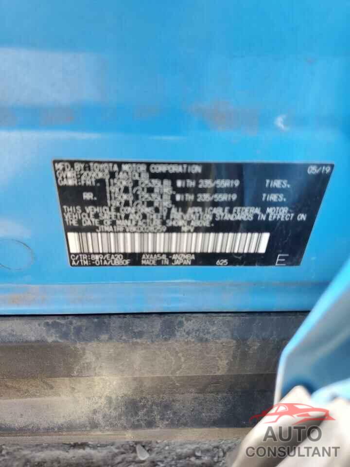 TOYOTA RAV4 2019 - JTMA1RFV8KD028259
