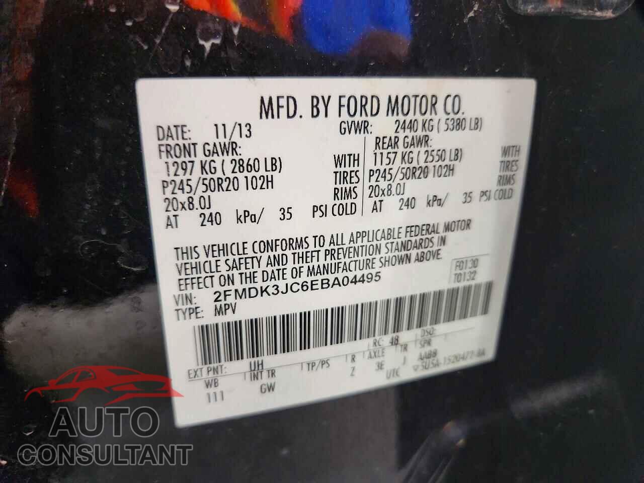 FORD EDGE 2014 - 2FMDK3JC6EBA04495