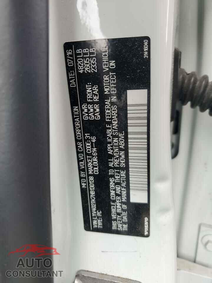 VOLVO S60 2017 - LYV402TK7HB130138