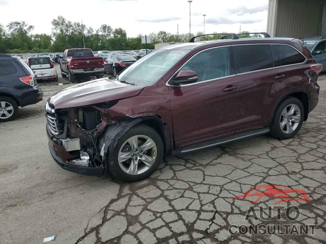 TOYOTA HIGHLANDER 2016 - 5TDYKRFH2GS144123