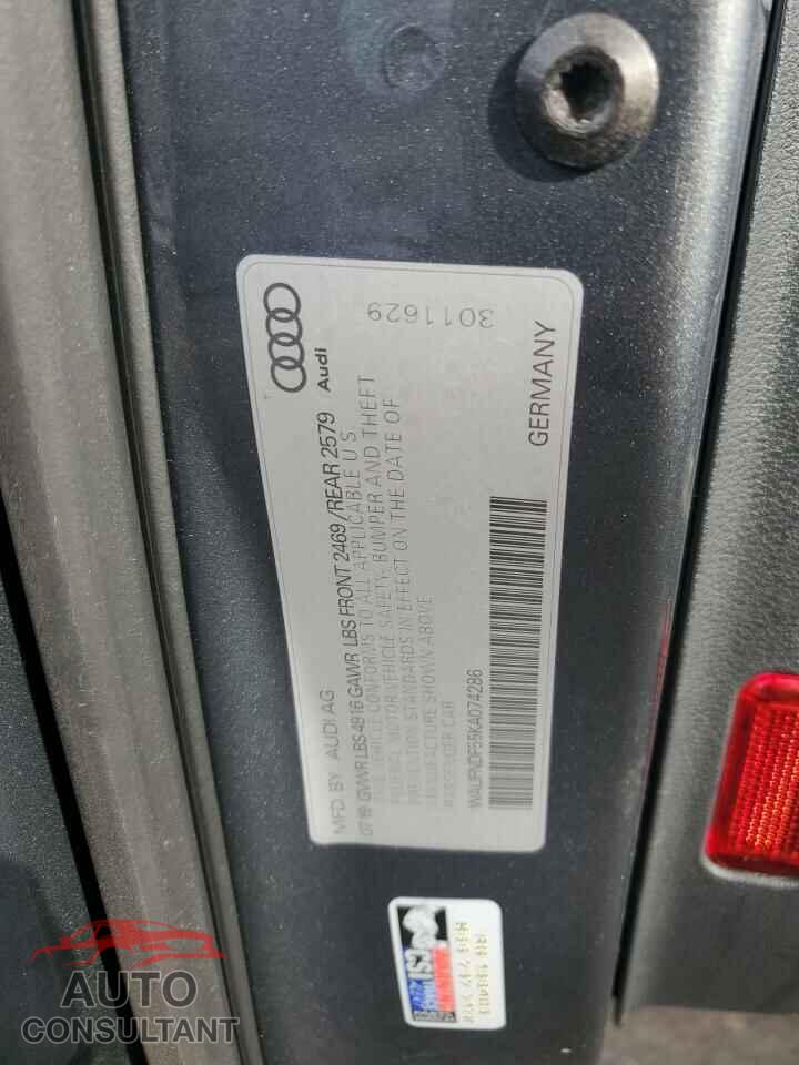 AUDI A5 2019 - WAUFNDF55KA074286