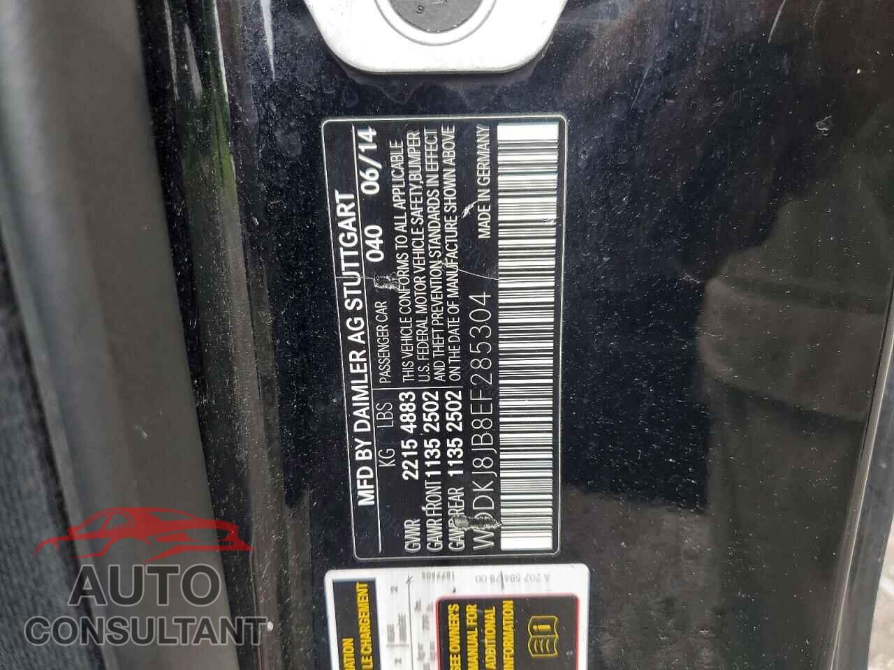 MERCEDES-BENZ E-CLASS 2014 - WDDKJ8JB8EF285304