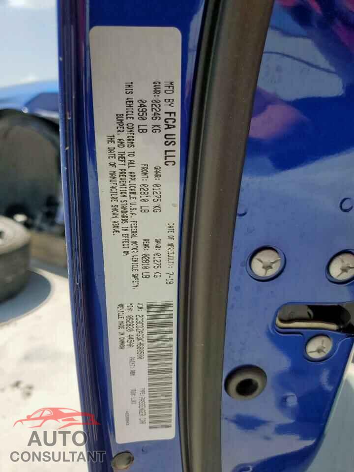 DODGE CHALLENGER 2019 - 2C3CDZAG3KH680500