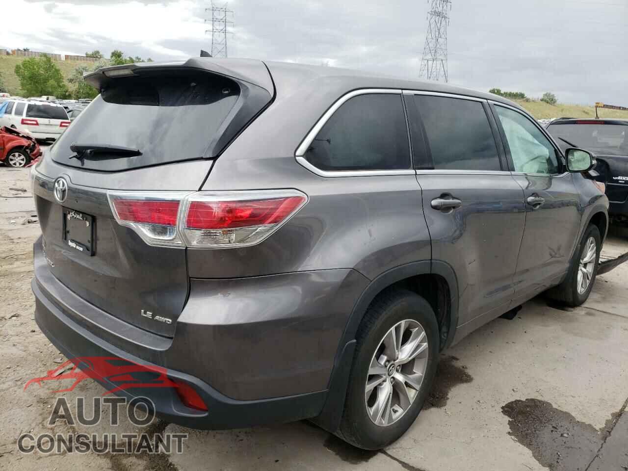TOYOTA HIGHLANDER 2016 - 5TDBKRFH8GS354599