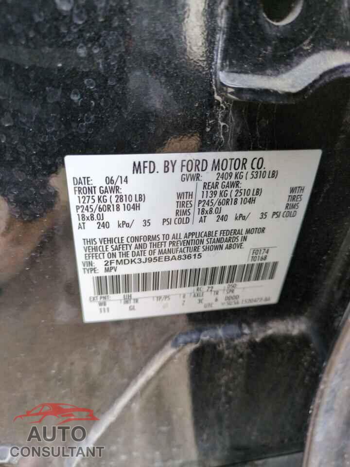 FORD EDGE 2014 - 2FMDK3J95EBA83615