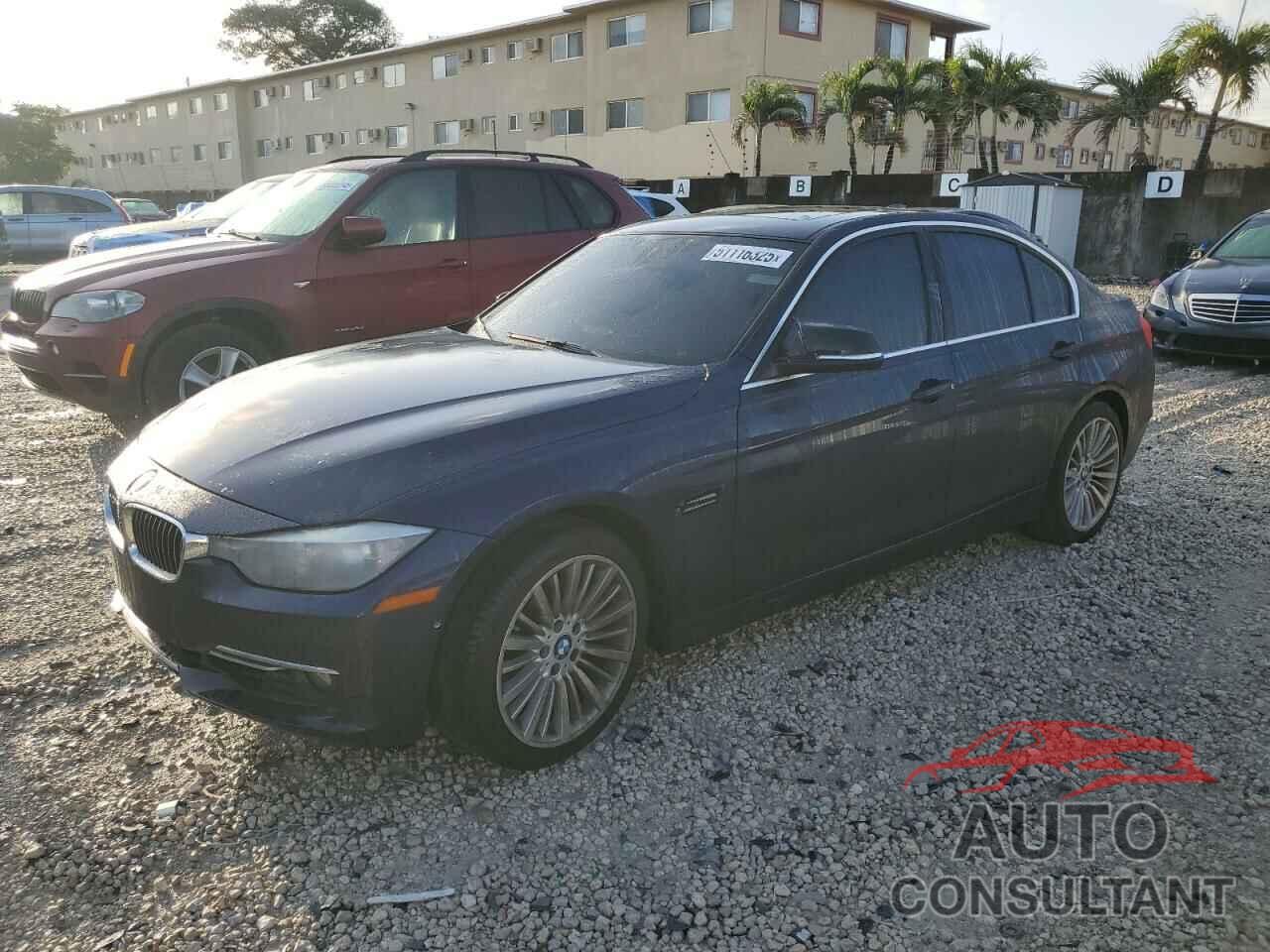 BMW 3 SERIES 2013 - WBA3C1C55DF438191