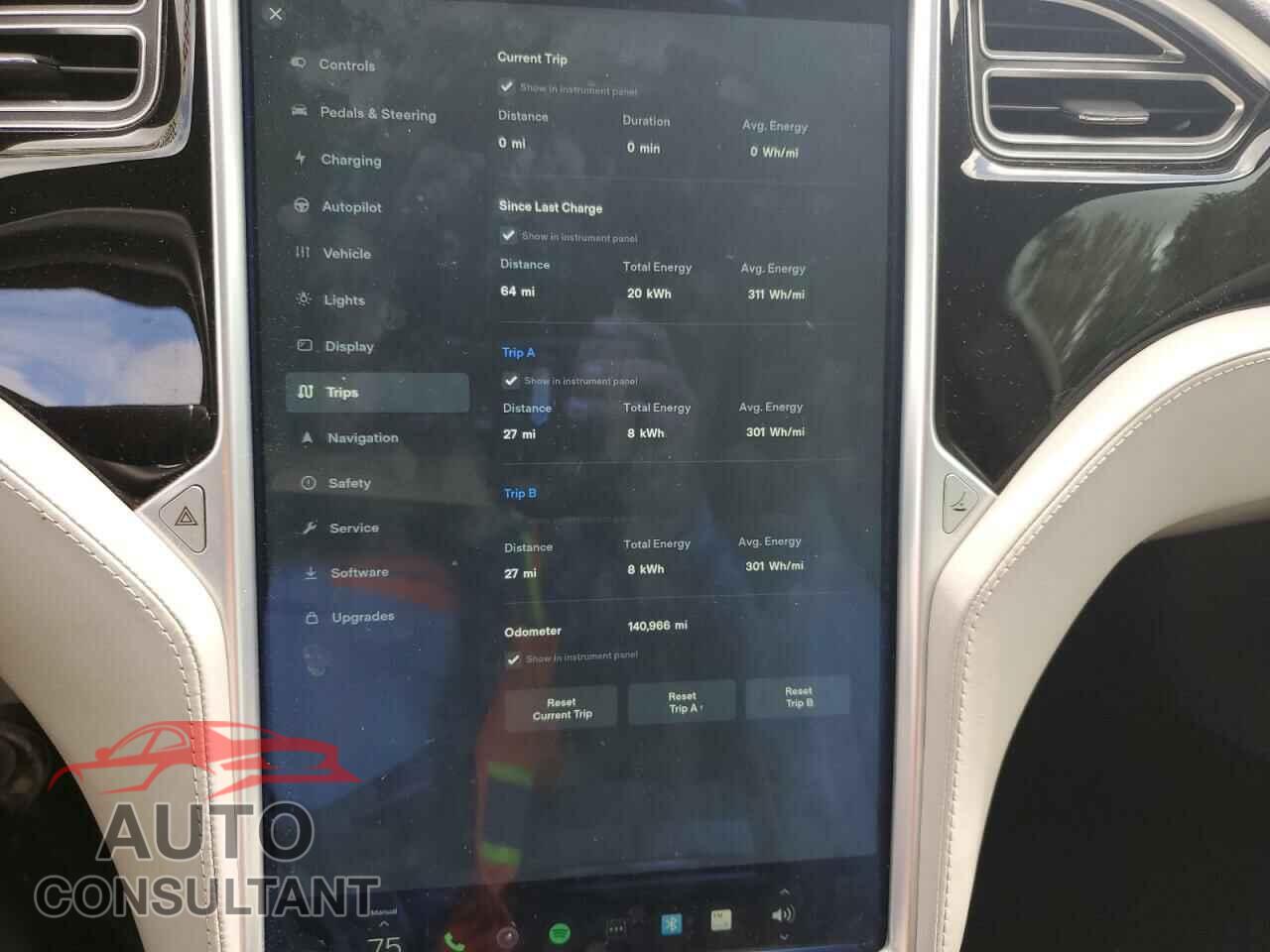 TESLA MODEL S 2015 - 5YJSA1E29FF116457