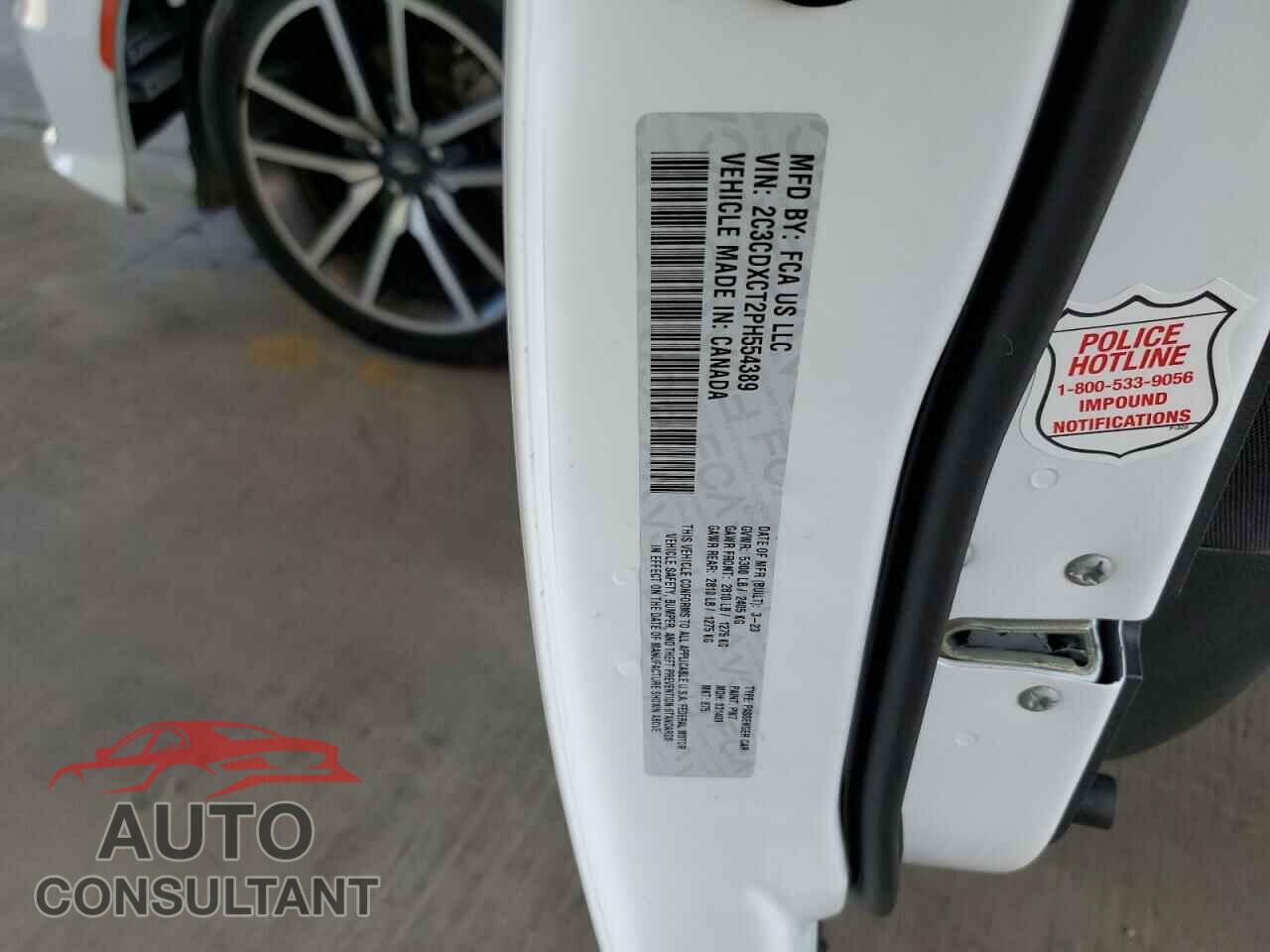 DODGE CHARGER 2023 - 2C3CDXCT2PH554389