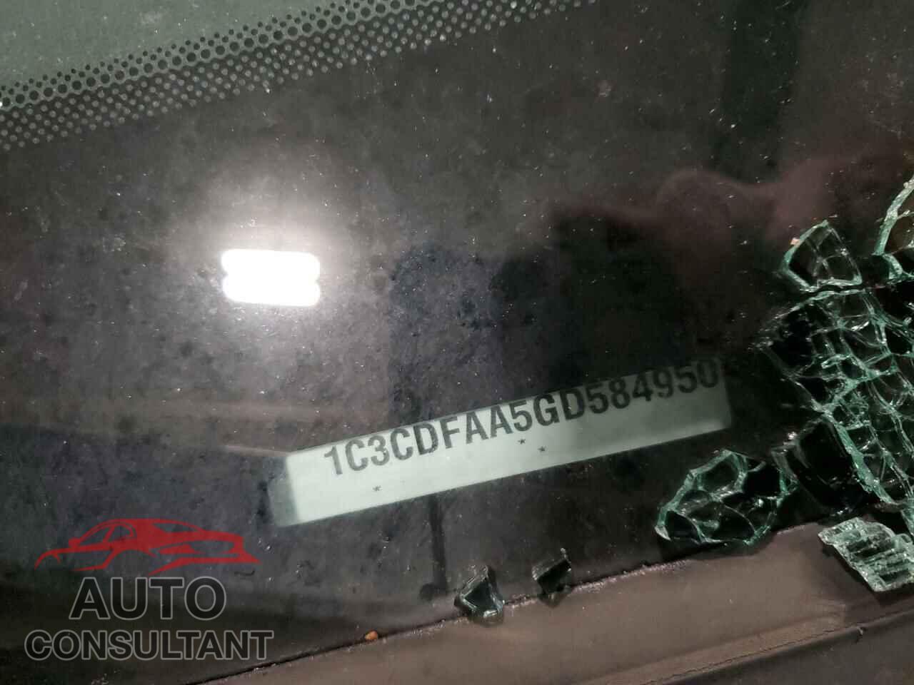 DODGE DART 2016 - 1C3CDFAA5GD584950
