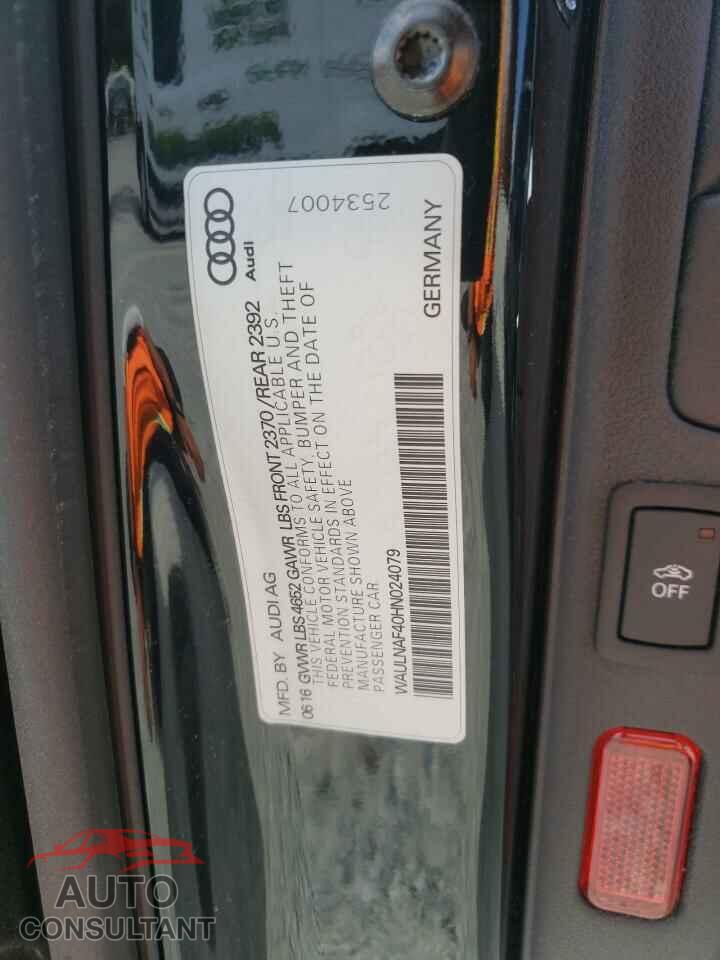 AUDI A4 2017 - WAULNAF40HN024079