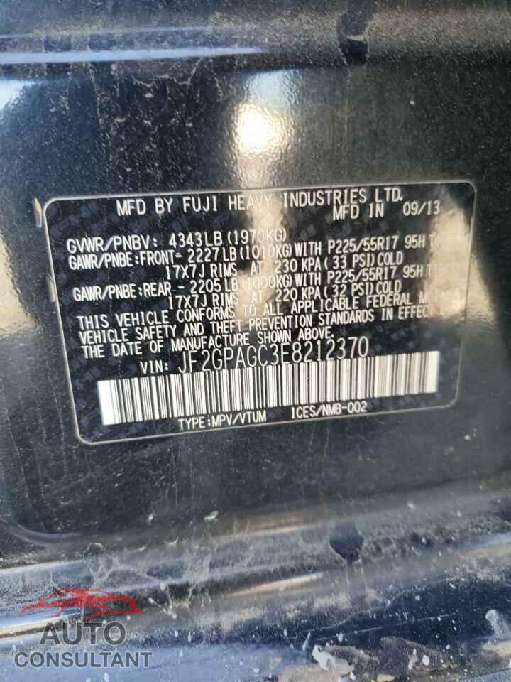 SUBARU XV 2014 - JF2GPAGC3E8212370