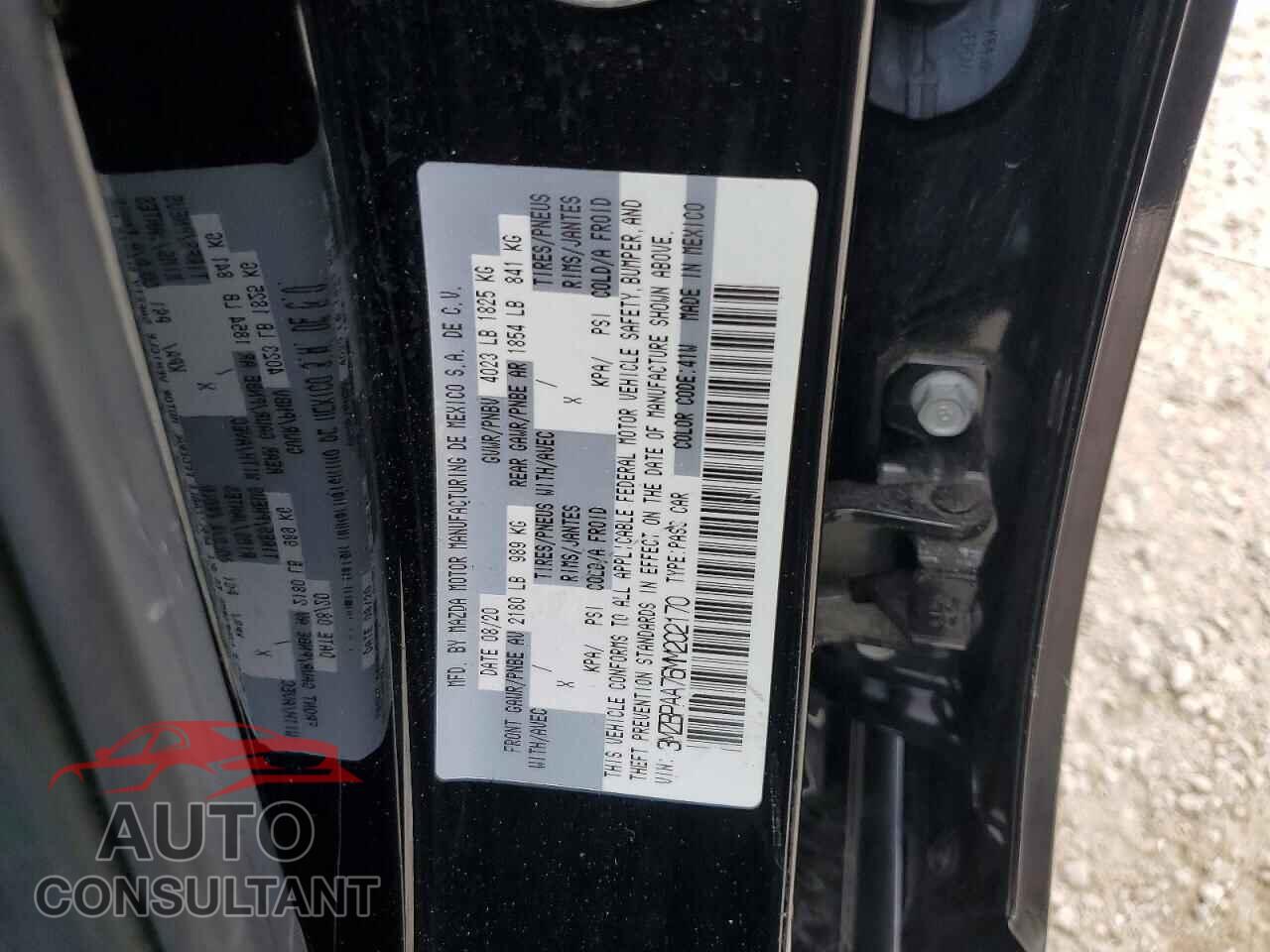 MAZDA 3 2021 - 3MZBPAA76MM202170