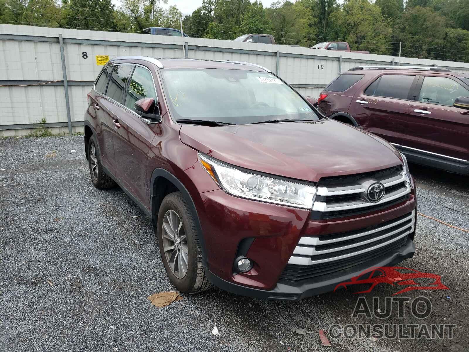 TOYOTA HIGHLANDER 2019 - 5TDJZRFH1KS918447