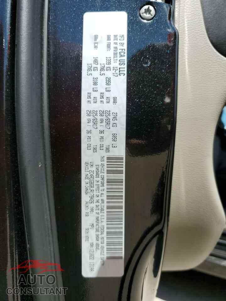 DODGE CARAVAN 2018 - 2C4RDGBG8JR179426