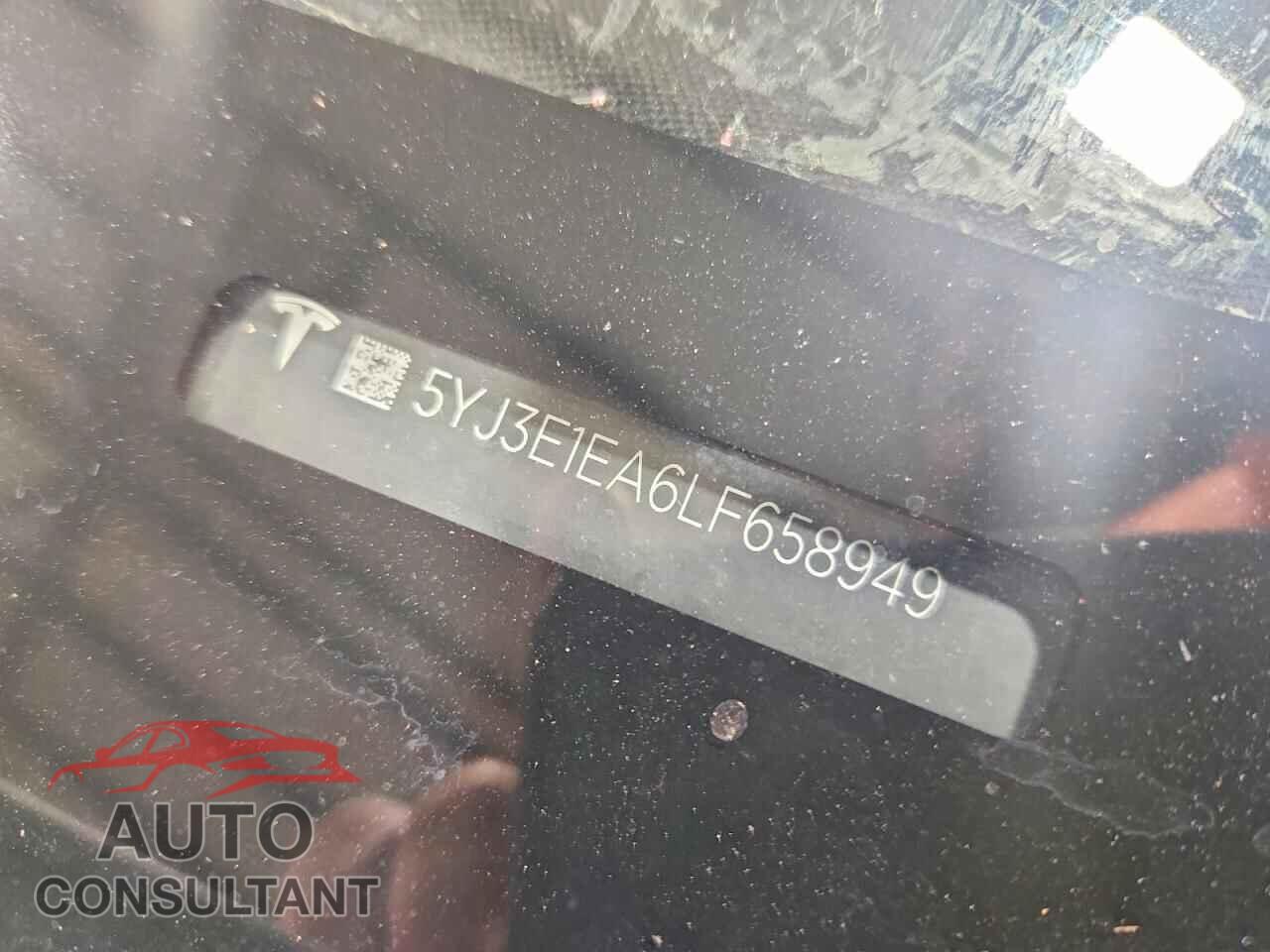 TESLA MODEL 3 2020 - 5YJ3E1EA6LF658949