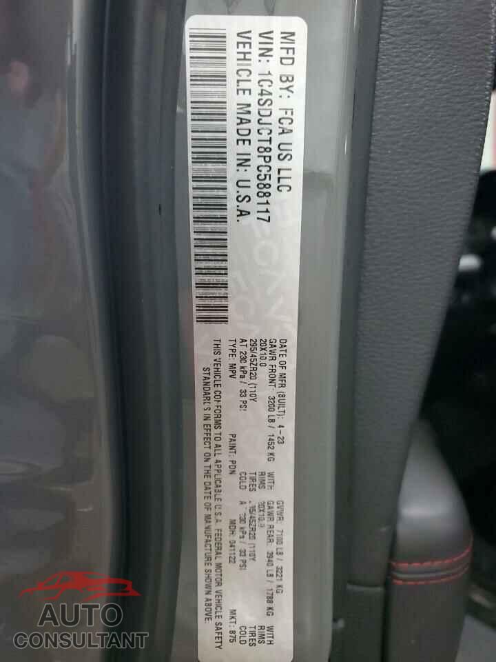 DODGE DURANGO 2023 - 1C4SDJCT8PC588117