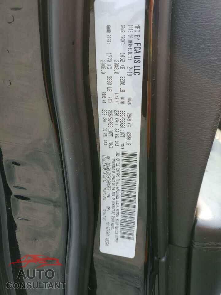 DODGE DURANGO 2019 - 1C4RDJDG2KC684950