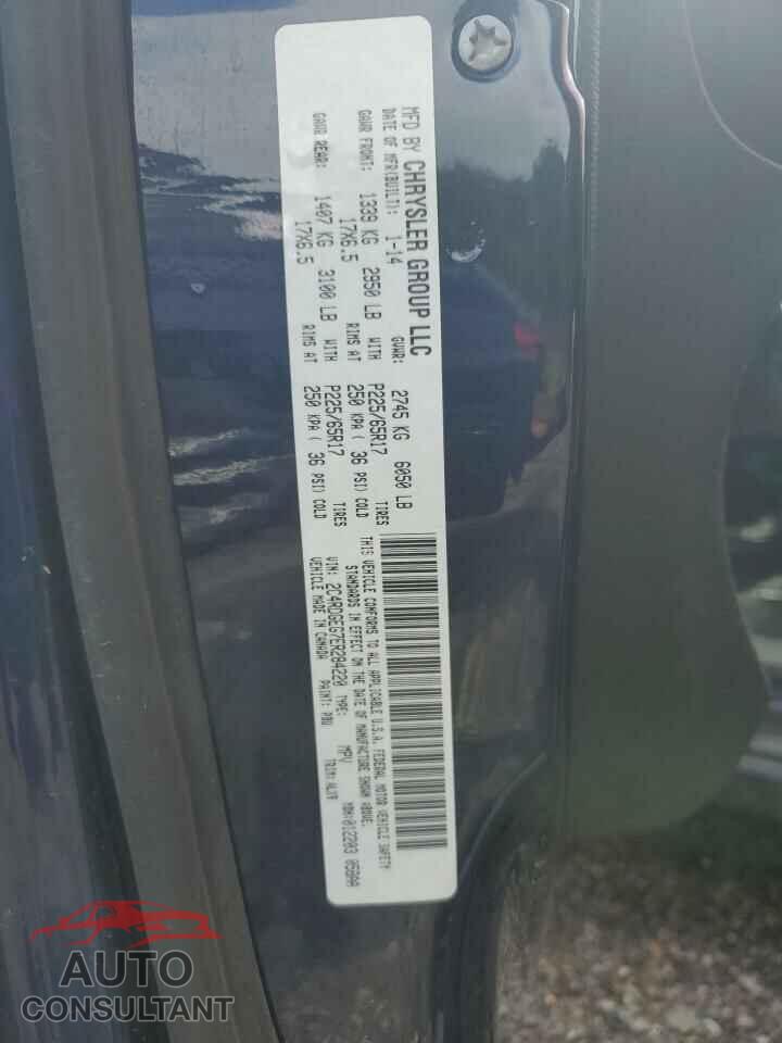 DODGE CARAVAN 2014 - 2C4RDGEG7ER284220