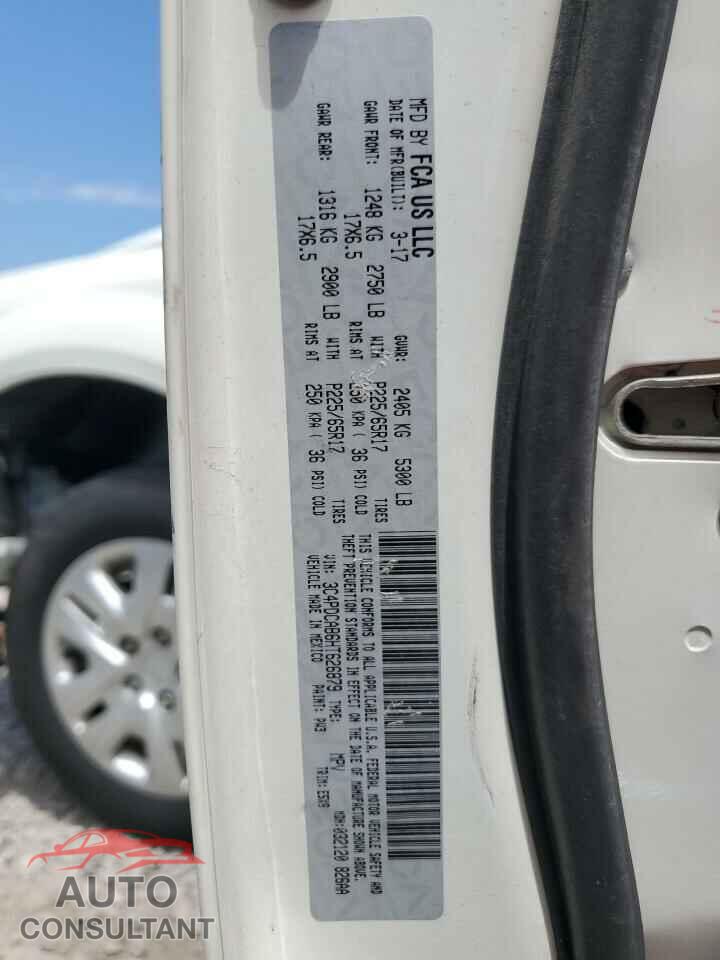 DODGE JOURNEY 2017 - 3C4PDCAB6HT626879