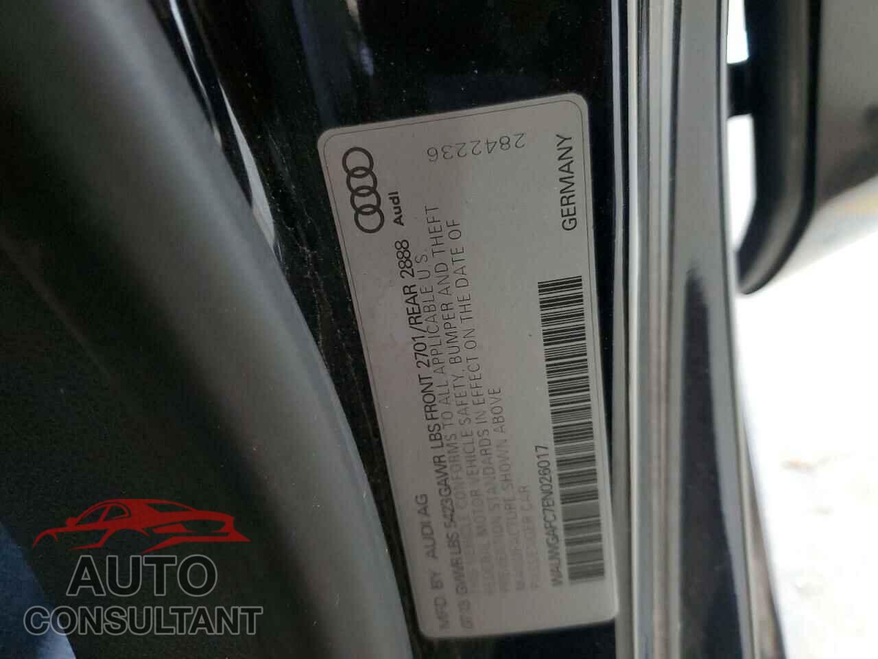 AUDI A7 2014 - WAUWGAFC7EN026017