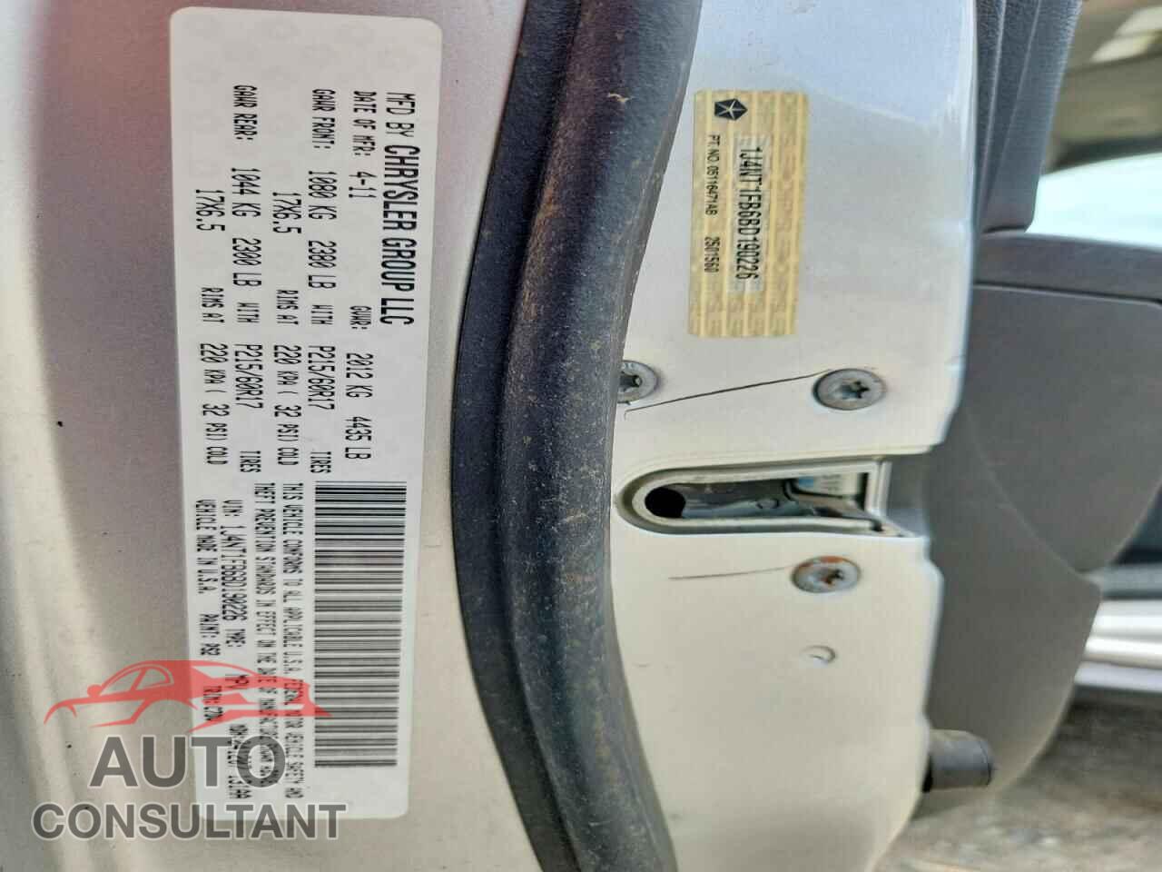 JEEP COMPASS 2011 - 1J4NT1FB6BD190226