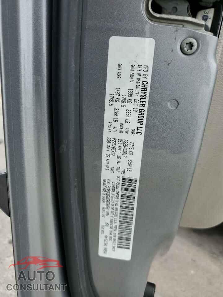 DODGE CARAVAN 2013 - 2C4RDGBG0DR656032