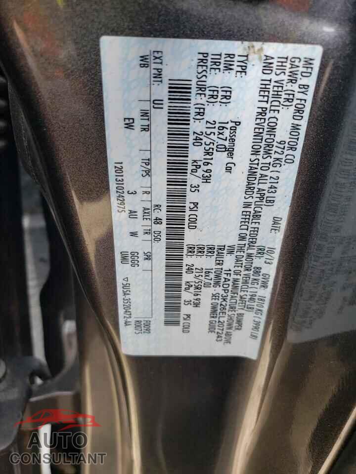 FORD FOCUS 2014 - 1FADP3K26EL207243