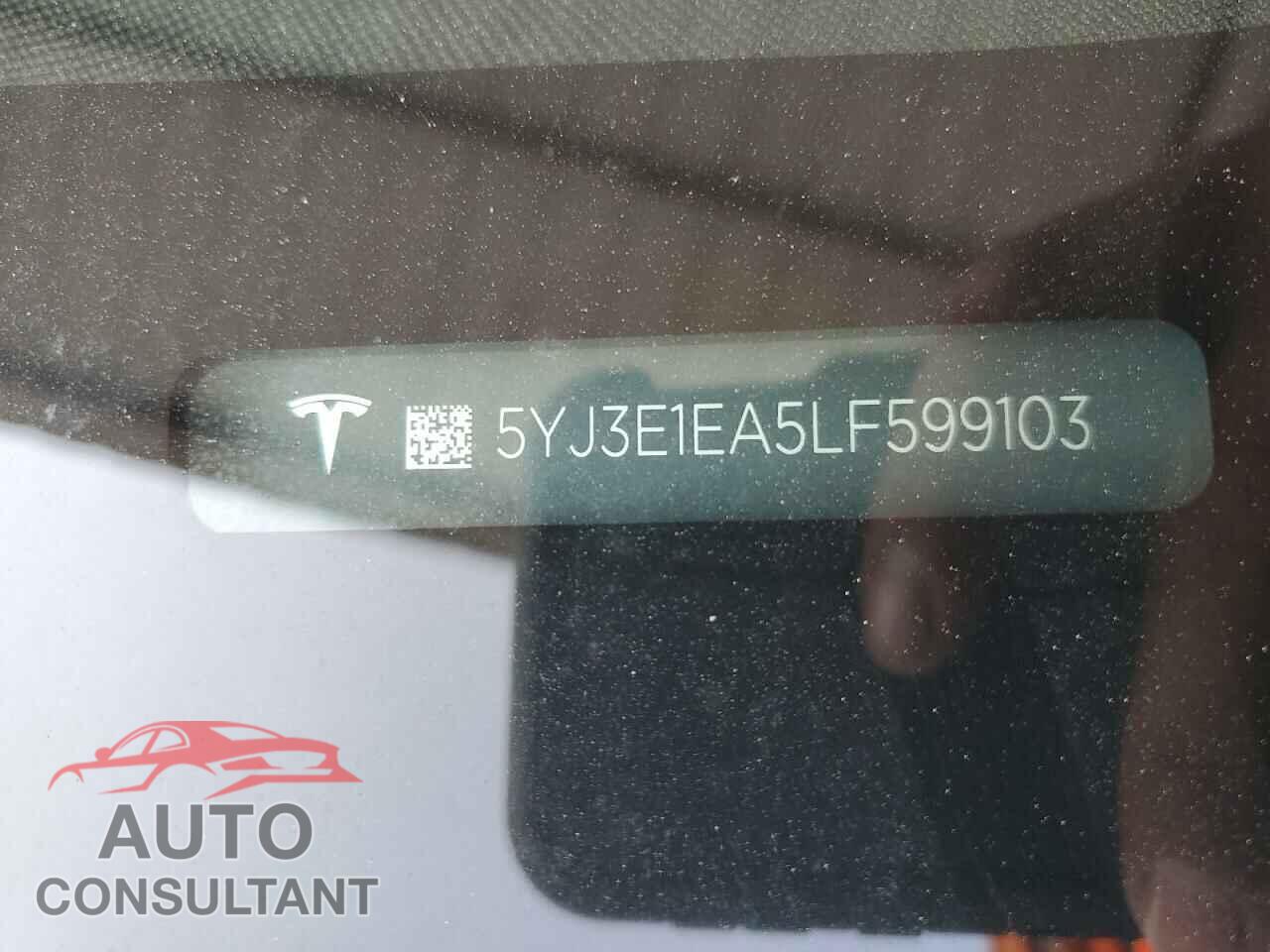 TESLA MODEL 3 2020 - 5YJ3E1EA5LF599103