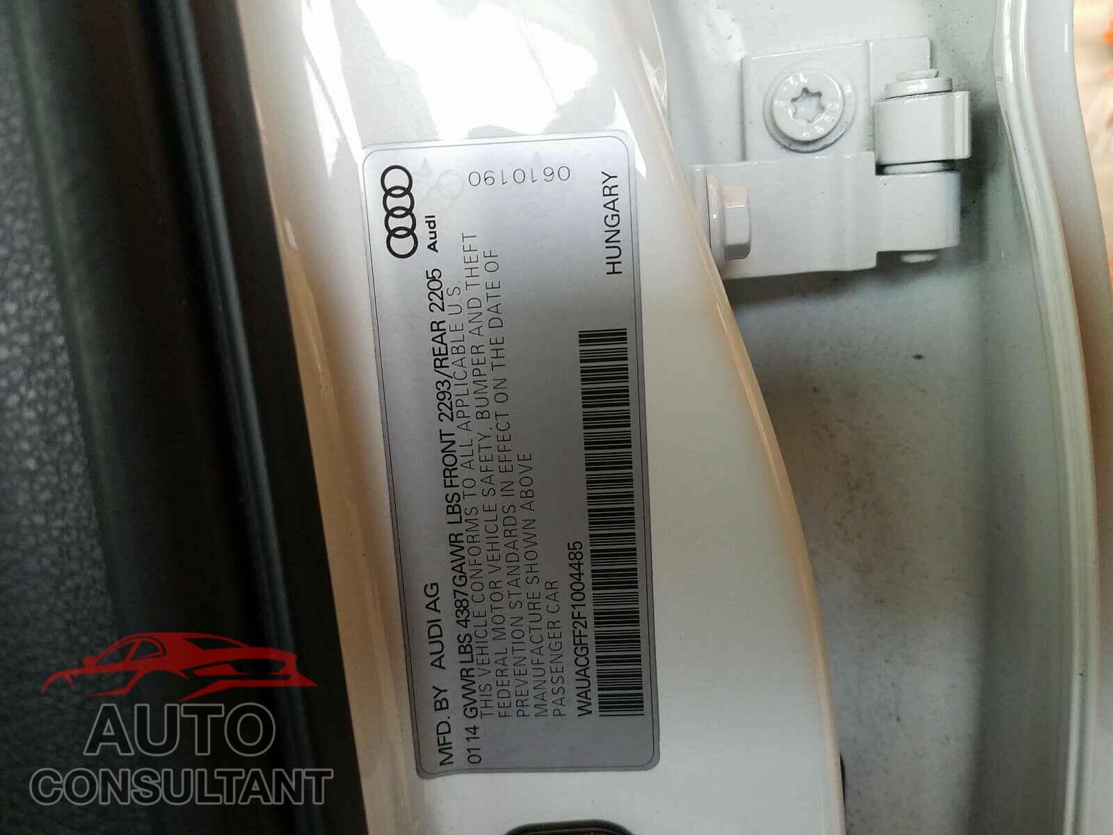 AUDI A3 2015 - WAUACGFF2F1004485