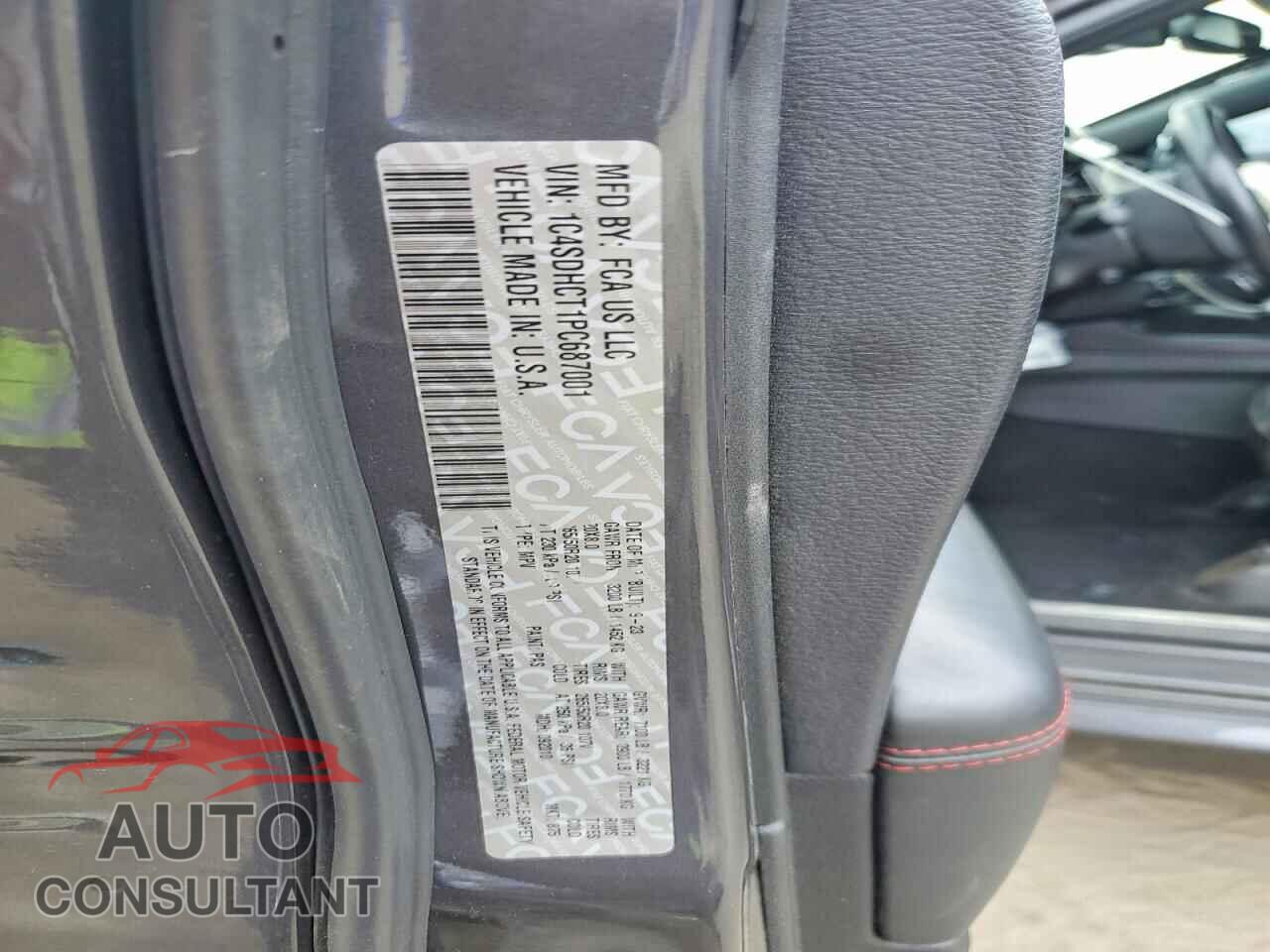 DODGE DURANGO 2023 - 1C4SDHCT1PC687001
