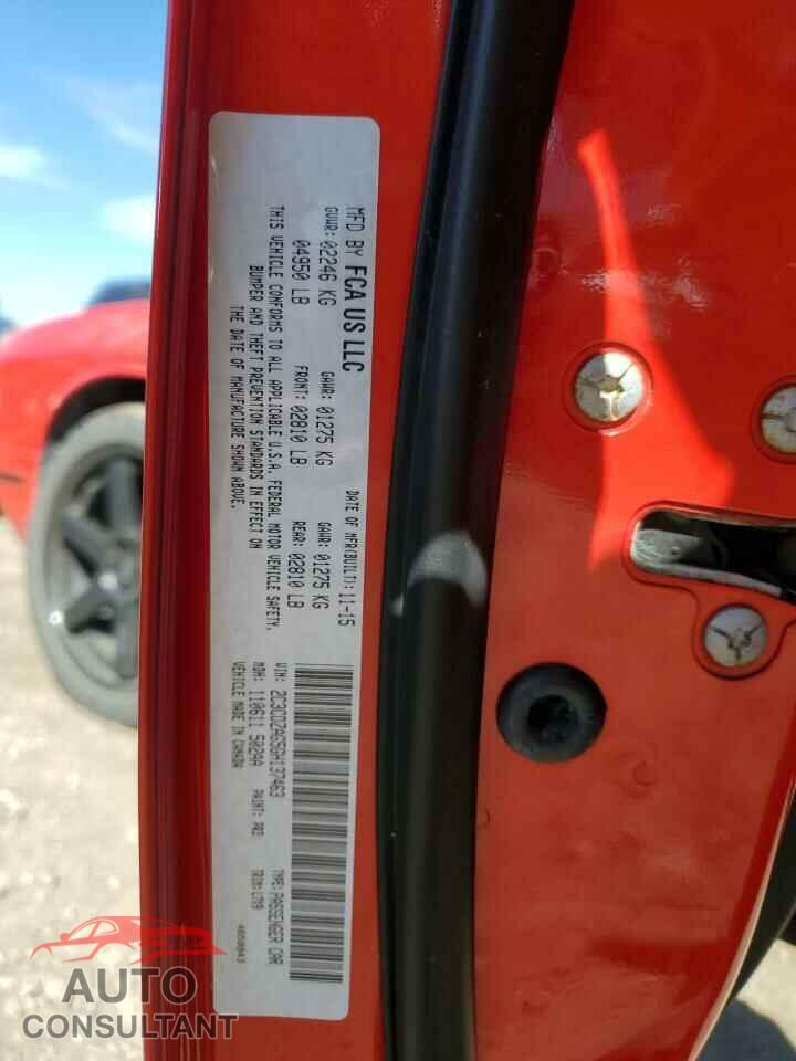 DODGE CHALLENGER 2016 - 2C3CDZAG5GH137463