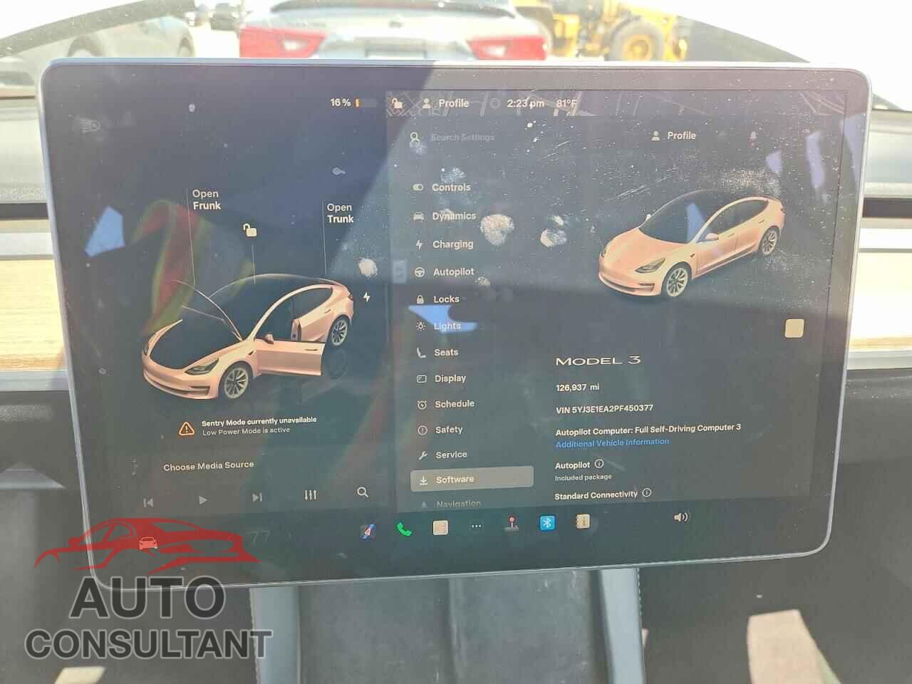 TESLA MODEL 3 2023 - 5YJ3E1EA2PF450377