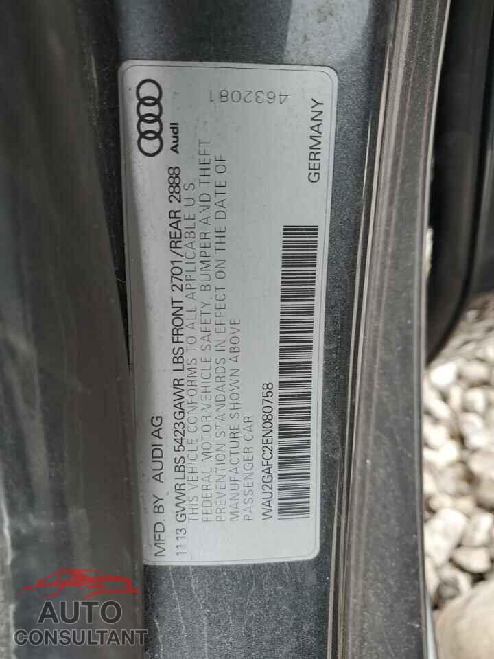 AUDI A7 2014 - WAU2GAFC2EN080758