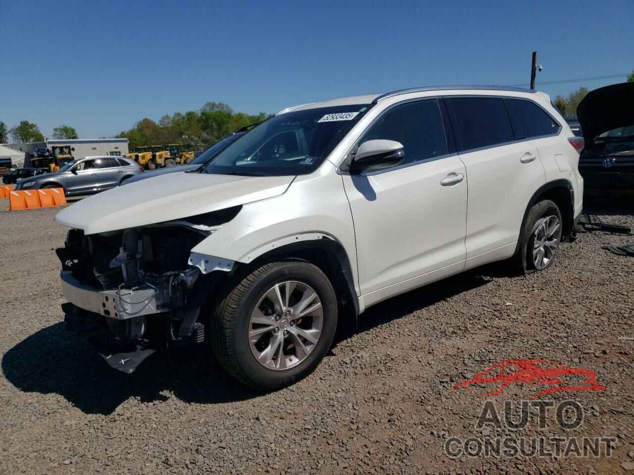 TOYOTA HIGHLANDER 2015 - 5TDJKRFH7FS126054