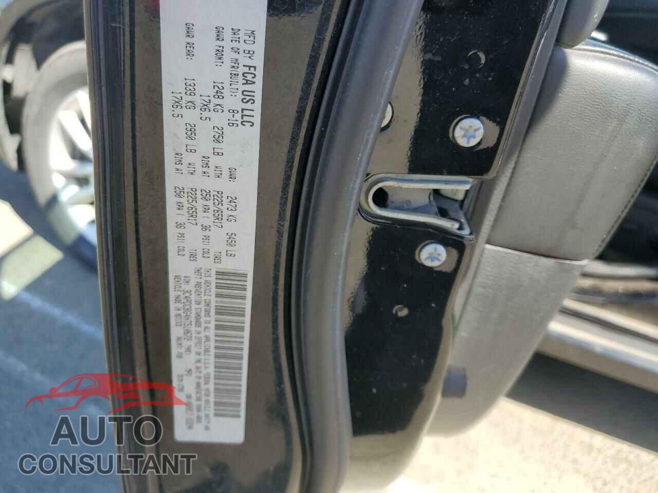 DODGE JOURNEY 2017 - 3C4PDCBG4HT510672