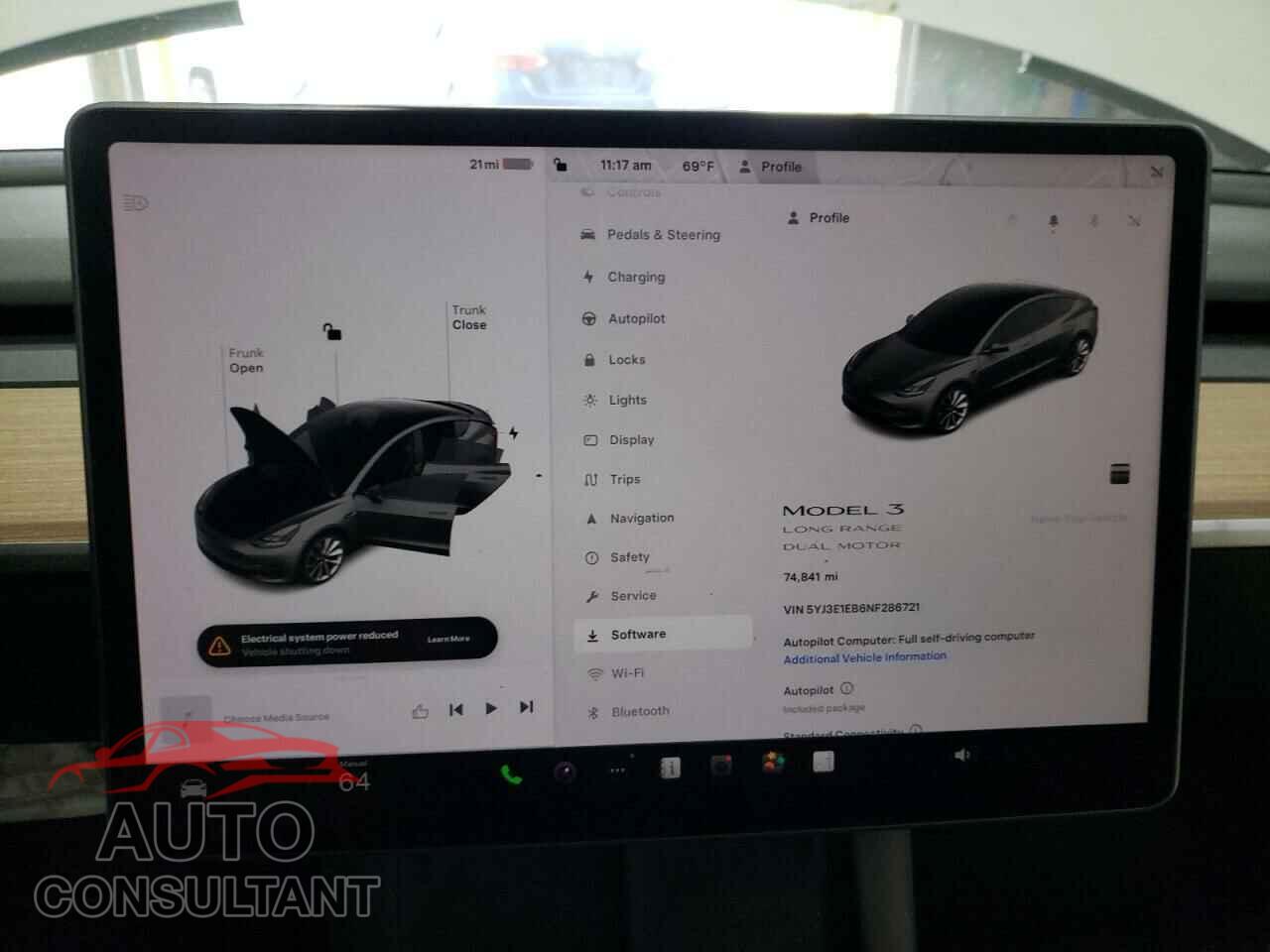 TESLA MODEL 3 2022 - 5YJ3E1EB6NF286721